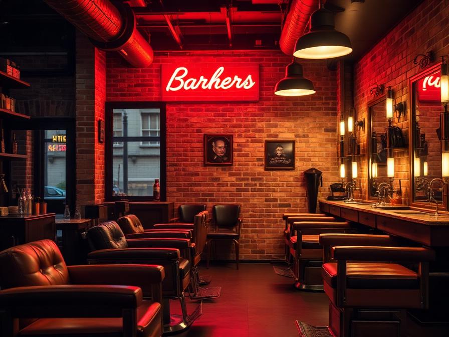Sharp & Co Barbers interior